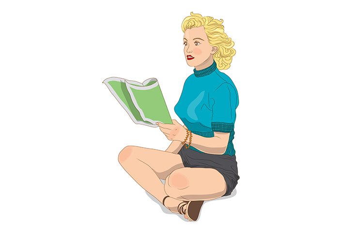 девушка вектор2