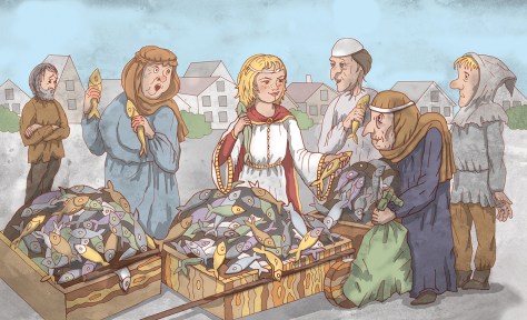 торговка рыбой 001