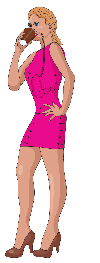 девушка пьет кофе-01-01