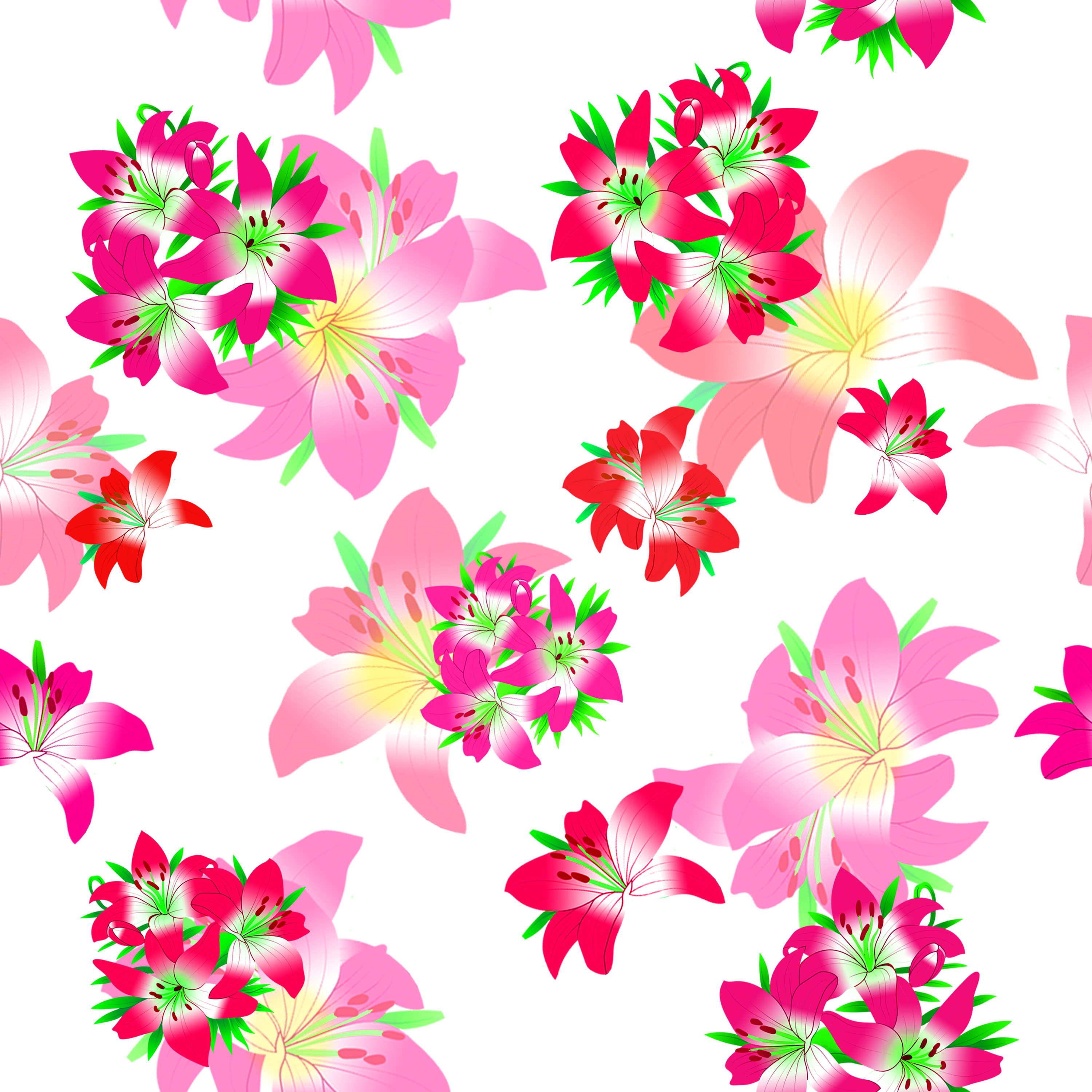 lily seamless continuous background